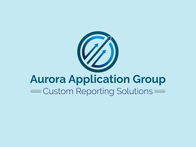 Aurora Application Group icon logo minimal vector