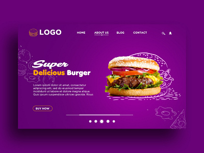 Burger Landing page design burger burger king burger menu burger restaurant post design food banner landing page design restaurant banner design restaurant food banner design