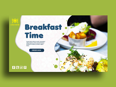 Breakfast food banner