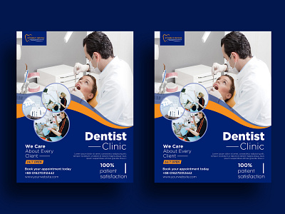 Dentist Clinic Leaflet Design FLyer Design dental dental flyer design dentist clinic leaflet design dentist poster design flyer design photoshop