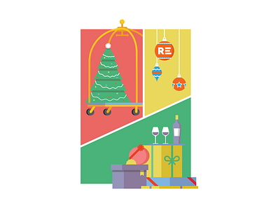 Hotel Holiday branding illustration vector