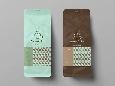 Aroma Coffee Branding branding coffee coffee packaging design graphic graphic design logo logo design package design packaging