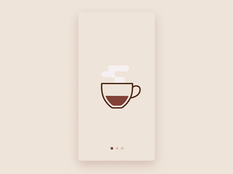 Coffee animation coffee design interaction motion principle sketch ui