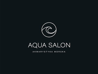 logo design AQUA SALON aqua aquarium logo logo design logotype