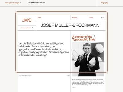 Concept web design - Josef Müller-Brockmann