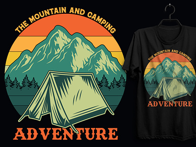 Camping T-shirt Design. custom tshirt