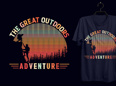 Outdoors/Adventure t-shirt Design. custom tshirt