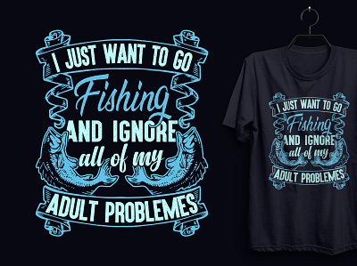 Custom Fishing T-shirt Design. custom tshirt