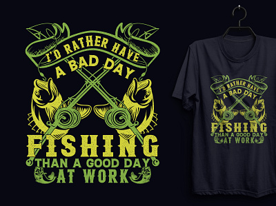 Fishing lover T-shirt Design. custom tshirt
