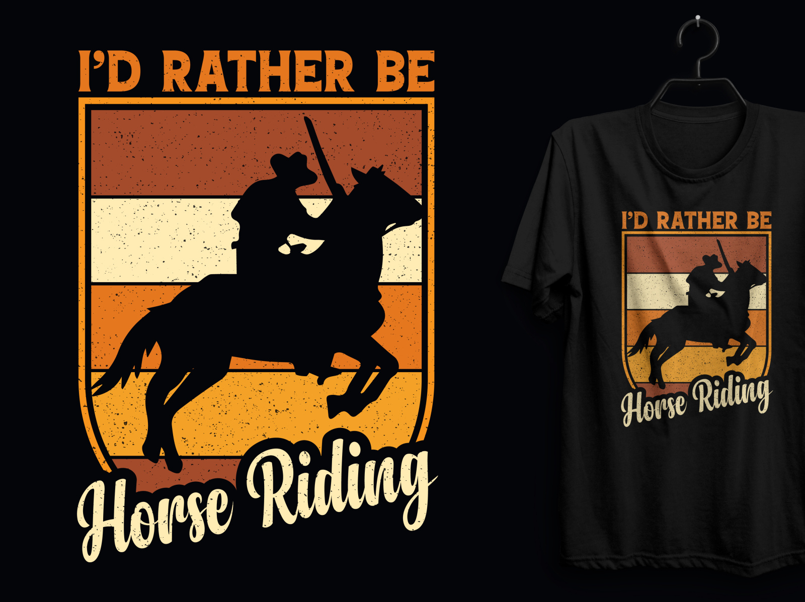 Horse Riding Tshirt Design. by Rifat Mia on Dribbble
