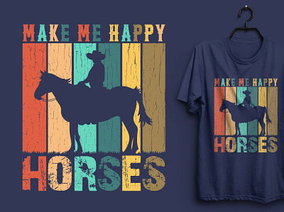 Horse Lover T-shirt Design. custom tshirt