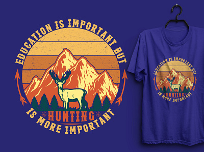 Hunting T-shirt Design. custom tshirt