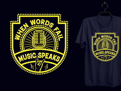 Music Lover T-shirt Design. custom tshirt