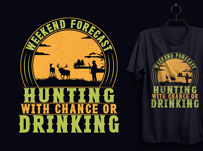 Vintage Hunting T-shirt Design. custom tshirt