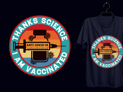 Thanks Science, Retro vintage T-shirt Design.