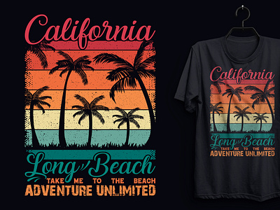 California / Summer T-shirt Design.