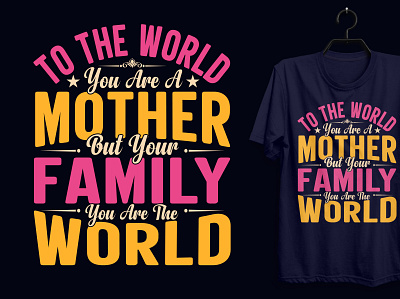 Mother Typography T-shirt Design. custom tshirt