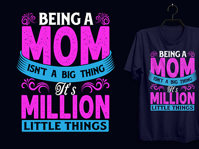 Mother Typography T-shirt Design. custom tshirt