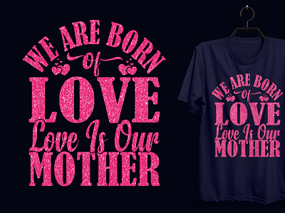 Mother Typography T-shirt Design. custom tshirt