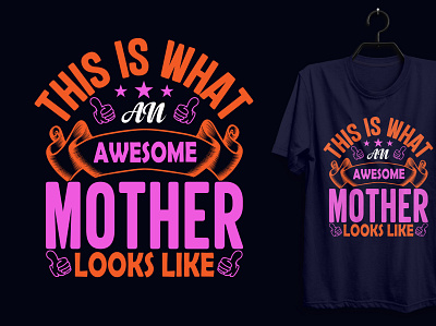 Mother Typography T-shirt Design. custom tshirt