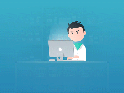 Simple Character Animation after effects animation artwork character design computer design dribbble flat gif photoshop shot