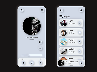 music player app branding design icon illustration minimal product ui ux vector web
