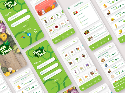 Grocery store UI app branding design icon illustration product typography ui ux vector web