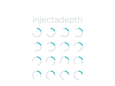 injectadepth logo branding data visulization design healthcare illustration logo