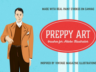 Preppy Art Brushes for Adobe Illustrator