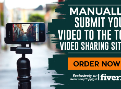 manually submit your video to the top video sharing sites