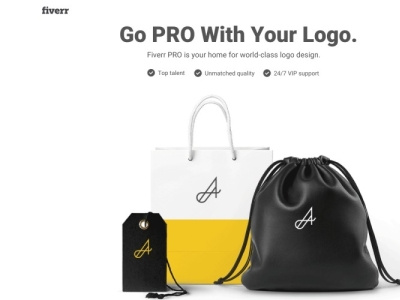 Go PRO With Your Logo. "The first Fiverr PRO that I engaged with branding create creative design fiverr illustration logo modern logo pattern poster pro product design typography vector art photoshop professional sketch