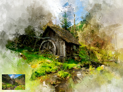 Watercolor Artist - Perfectum 2 - Photoshop Action