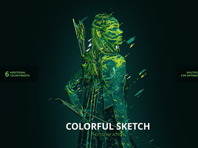 Colorful Sketch art artwork branding color colorful creative creativity creature draw effect green illustration paint sketch design drawing modern photoshop professional sketch