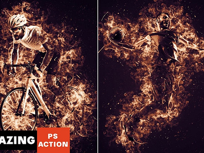 Blazing Photoshop Action