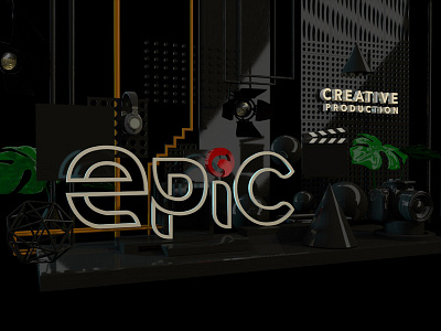 Epic Creative Production 3d artist 3d artwork 3d modelling arnold render cinema4d logo motiongraphics
