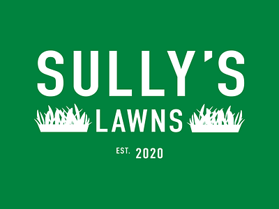 Sully's Lawns apparel branding design illustration lawncare logo procreate t shirt