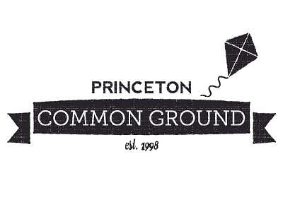 Logo for Princeton Common Ground kites logo vintage