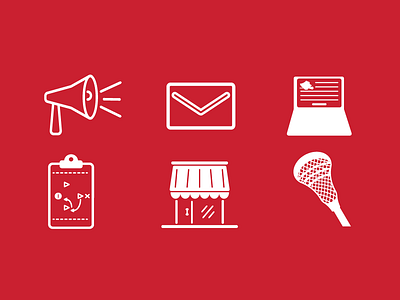 Lacrosse Team Icon Set