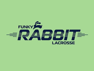 Funky Rabbit Lacrosse illustration lacrosse logo rabbit vector