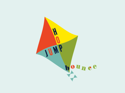 Jump Hop Bounce logo concept