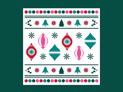 Tis the Season christmas icons illustration ornaments