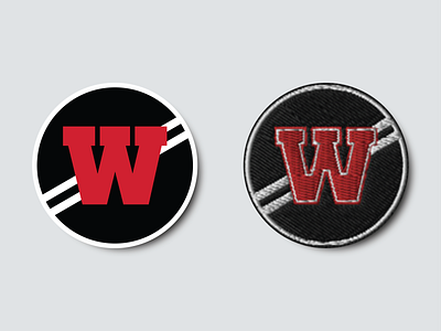 The W Track & Field Logo running sports design team logo