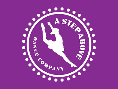 A Step Above Dance Company ballet branding dance dancer illustration logo silhouette typography