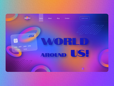 Сolorful home page design