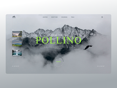 The National Park Italy Website animation branding design figma graphic design illustration landing page logo minimal ui web website