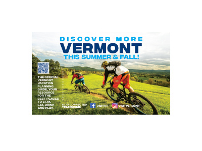 Vermont Chamber of Commerce Ads magazine ad media ad postcard design