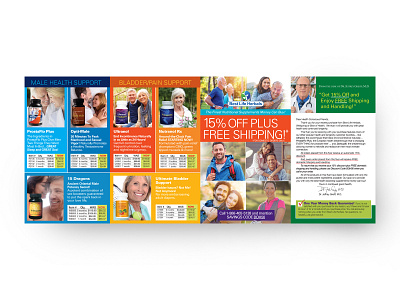 Best Life Herbals Fulfillment Kit Flyer brochure design health vitamins