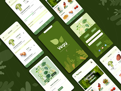 Vegetable and fruits delivery app app app design app ui branding fruit app graphic designvisual design homepage ui minimal design product design ui ui design ui study uiux user interface user research vegetable app vegetable app ui web