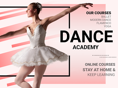 social media post for dancing course app branding design homepage ui illustration logo ui ux vector web