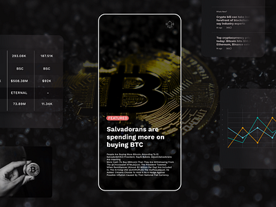 Crypto news UI